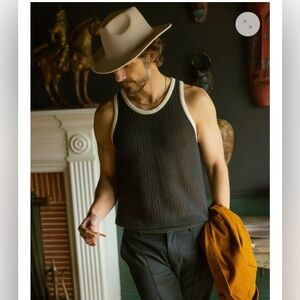 Dandy Del Mar Dominica Crochet Tank albatross grey white medium